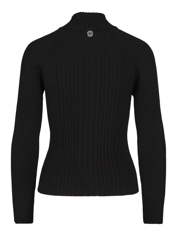 Rib round neck pullover - Stilshoppen