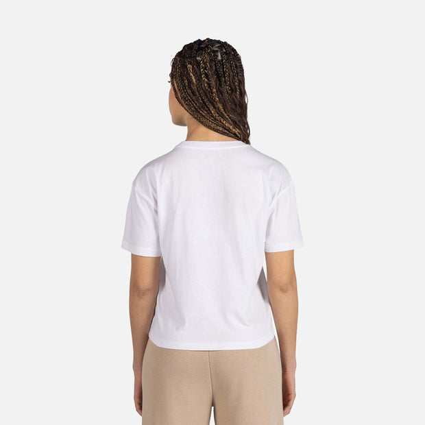 Hvit W Presset Tee