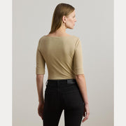 Beige Judy Boatneck Top - Stilshoppen