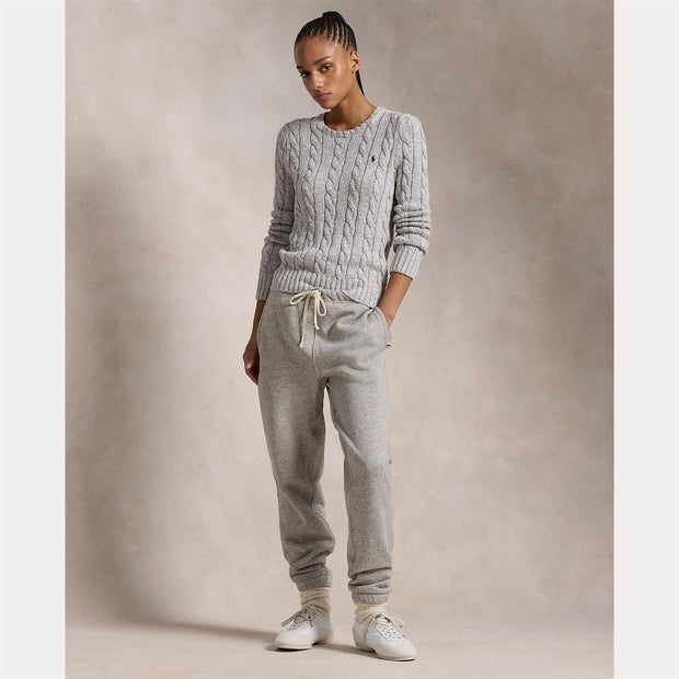 Light grey Cabel Knit Ragg Sweater - Stilshoppen