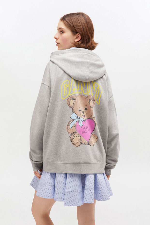 Gå Isoli Teddy Oversized Zip Hoodie - Stilshoppen