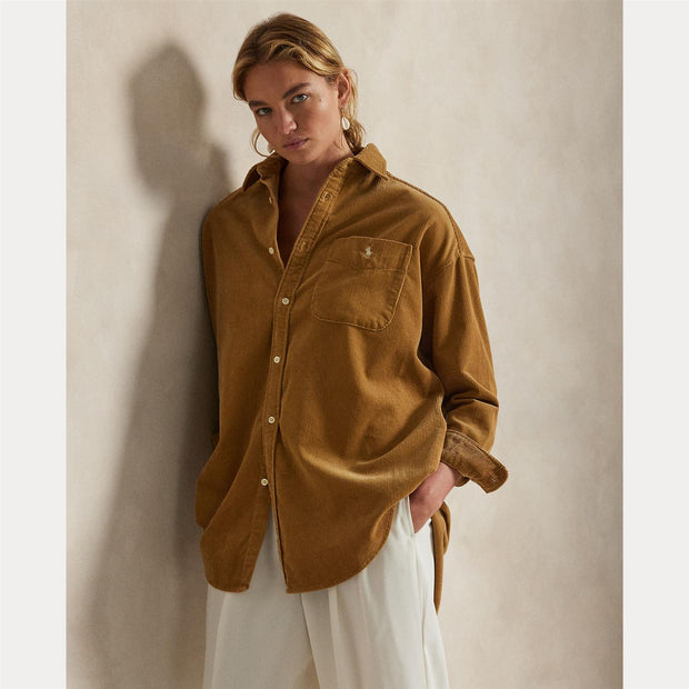 Tan Sport Shirt - Stilshoppen