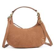 Tan Corss over suede bag