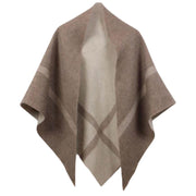 Beige NOHR Nina To-sidig Triangel Sjal