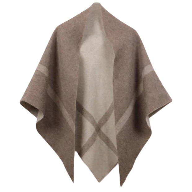 Beige NOHR Nina To-sidig Triangel Sjal