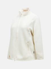 Offwhite W Pile Zip Jacket