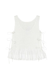 Cotton Poplin Tie String Top