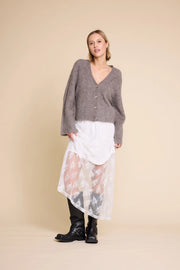 Brun Elsa Knitted jacket - Stilshoppen