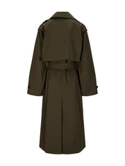 Armygrønn Trench Coat