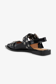 Feminine Buckle Ballerina Naplack