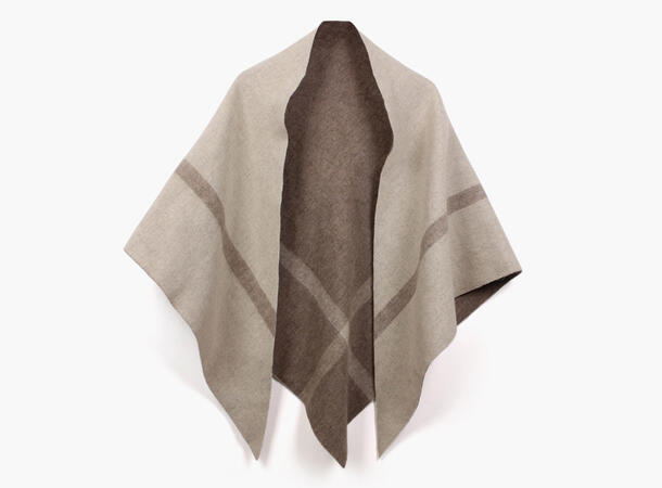 Beige NOHR Nina To-sidig Triangel Sjal