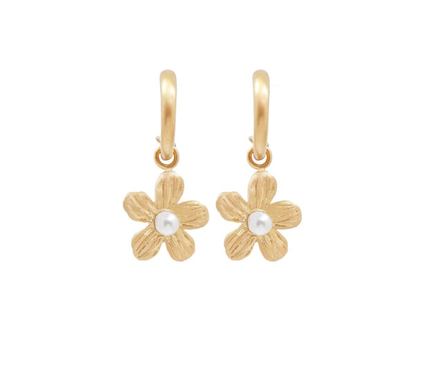 Gold Flower earrings - Stilshoppen