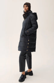 Sort Farida Down Coat - Stilshoppen