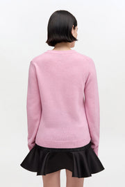Lys Rosa Graphic Wool Sweater - Stilshoppen