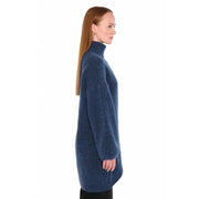 Navy Fam Patch Long Sweater - Stilshoppen