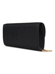 Sort Lurex Party Bag - Stilshoppen