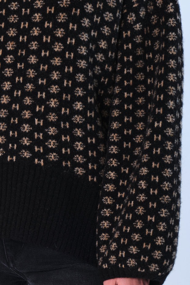 Black Logo Sweater