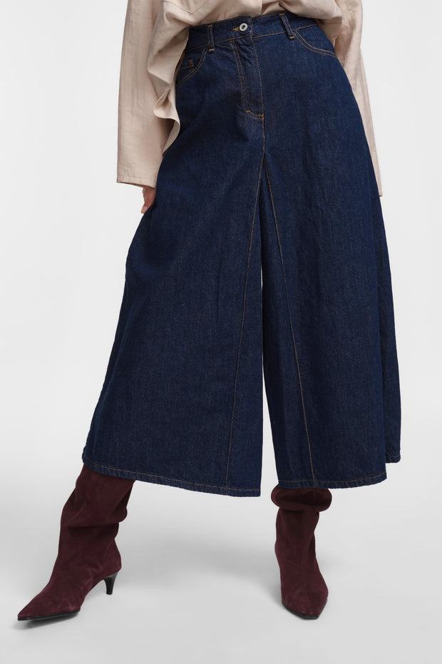 Blå  Alma Orginal jeanss skirt
