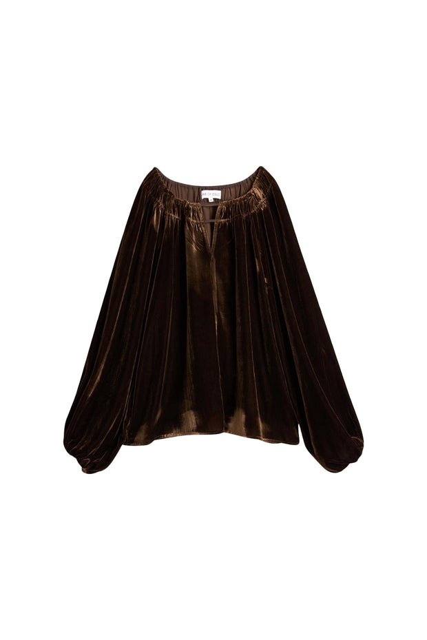 Brun Tessa Velvet Blouse