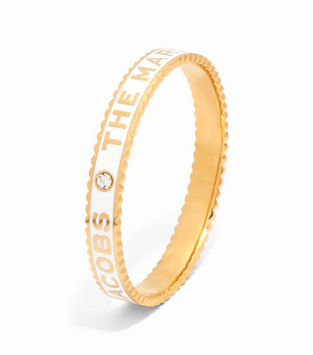 Cream/gull The Medallion LG bangle - Stilshoppen