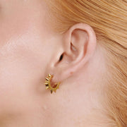 Elda Spike Hoop Earrings