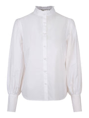 Hvit Cotton Blouse - Stilshoppen