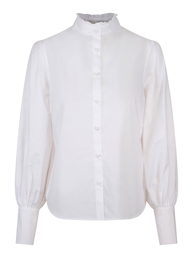 Hvit Cotton Blouse - Stilshoppen