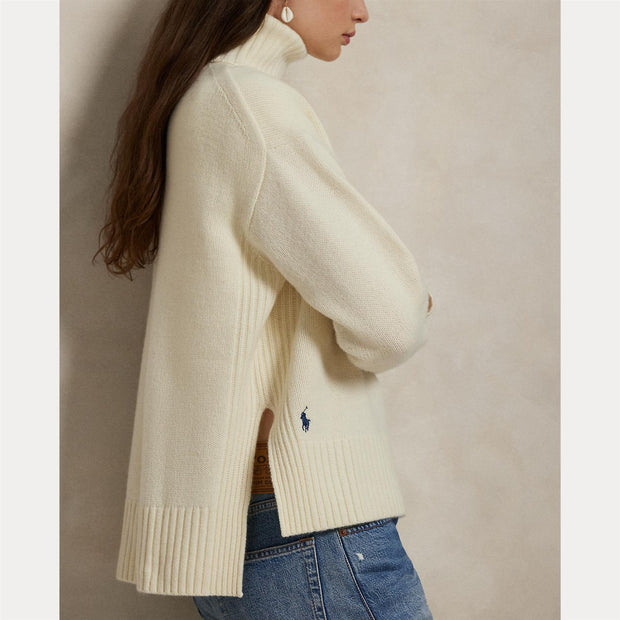 Cream Long Sleeve Pullover - Stilshoppen