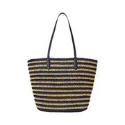 Striped Straw Large Brie Tote Bag - Stilshoppen