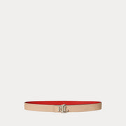 Rødt Logo Reversible Leather Belt - Stilshoppen