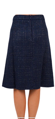 Navy Paris Skirt - Stilshoppen