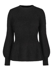 Sort Feminine Luxury Pullover - Stilshoppen