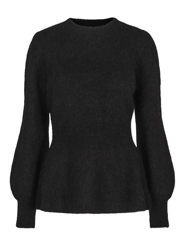 Sort Feminine Luxury Pullover - Stilshoppen