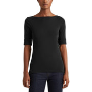 Sort Boatneck Top - Stilshoppen