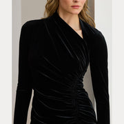 Black Velvet Felrad Day Dress