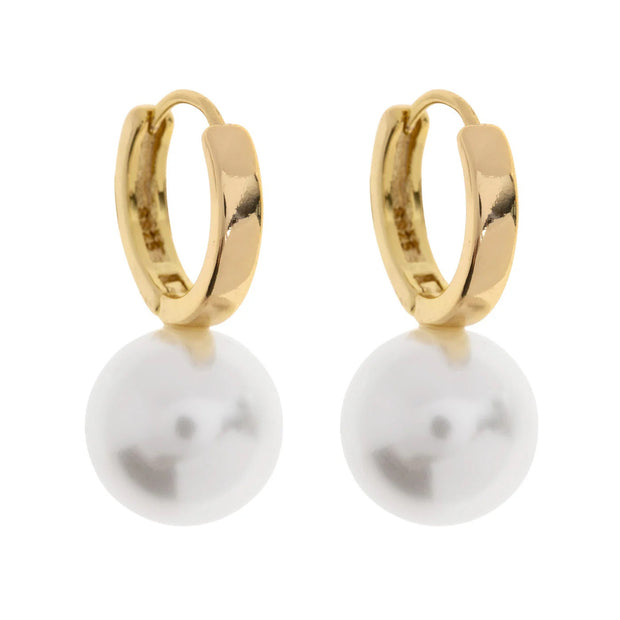 Essie Pearl Hoop Earrings