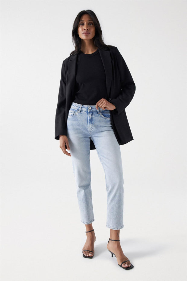 Lyseblå True Cropped Slim ME