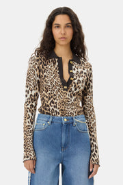 Leopard Fine Merino Jacquard Knit - Stilshoppen