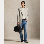 Crem Grey Woven Coat
