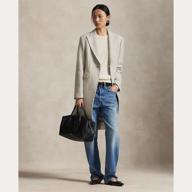 Crem Grey Woven Coat