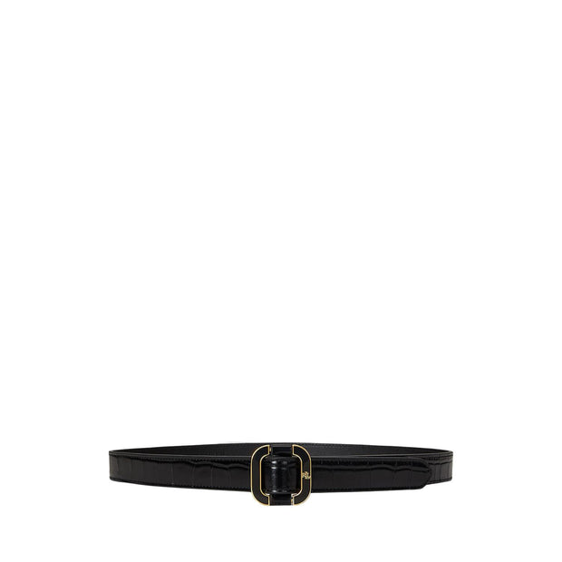 Black Skinny Slide 25 Belte