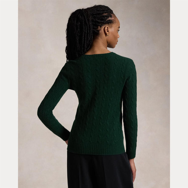 Grønn Cabel Knit Sweater - Stilshoppen