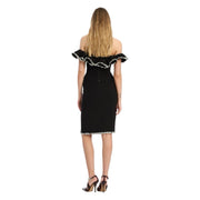 Sort Crepe Midi Skirt