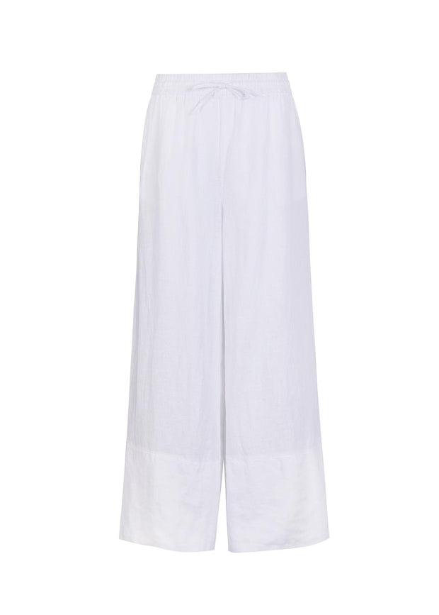 White Lou Wide Pants