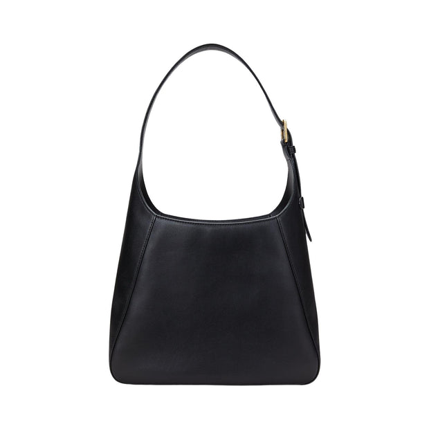 Sort Leather LargeTaner Shoulder  Bag - Stilshoppen