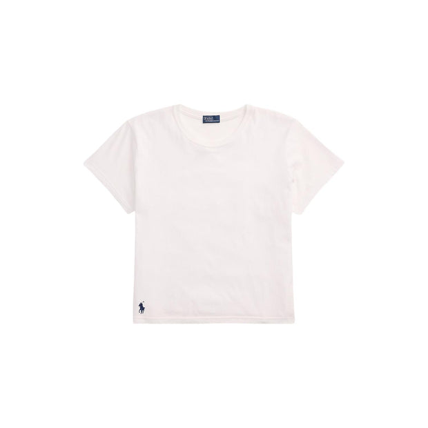 Hvit Shrunken Jersey Tee