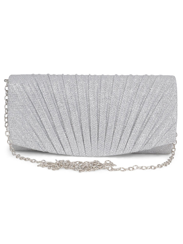 Sølv Small Lurex Party Bag - Stilshoppen