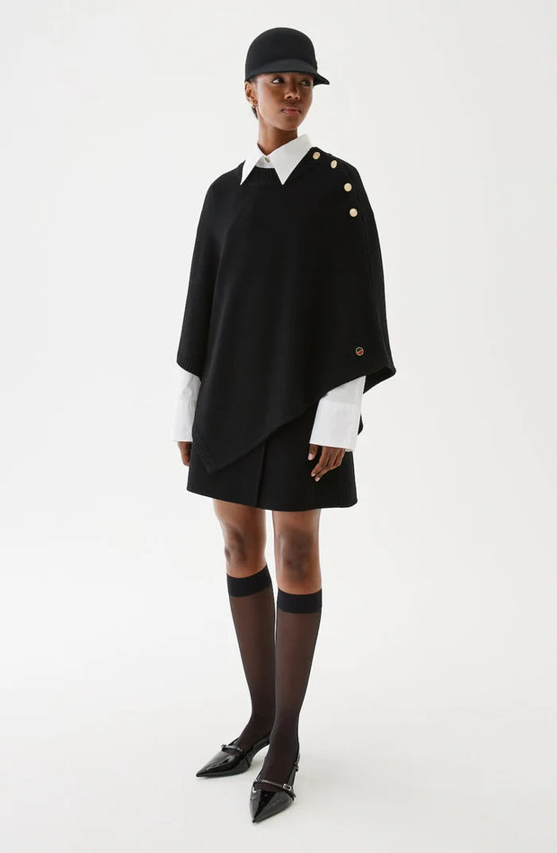 Sort Randy Poncho - Stilshoppen