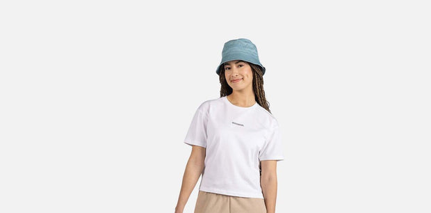 Hvit W Presset Tee