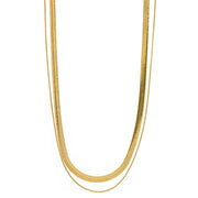 Ivy Double Snake Chain Necklace